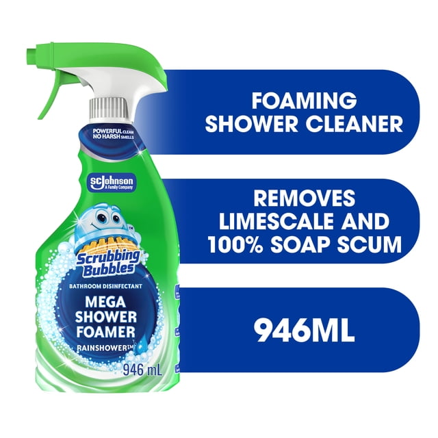 Scrubbing Bubbles Mega Shower Foamer Rainshower Cleaner Spray, 946 g