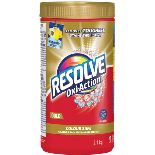 Resolve Gold Oxi-Action In-Wash Stain Remover Powder, 2100 g