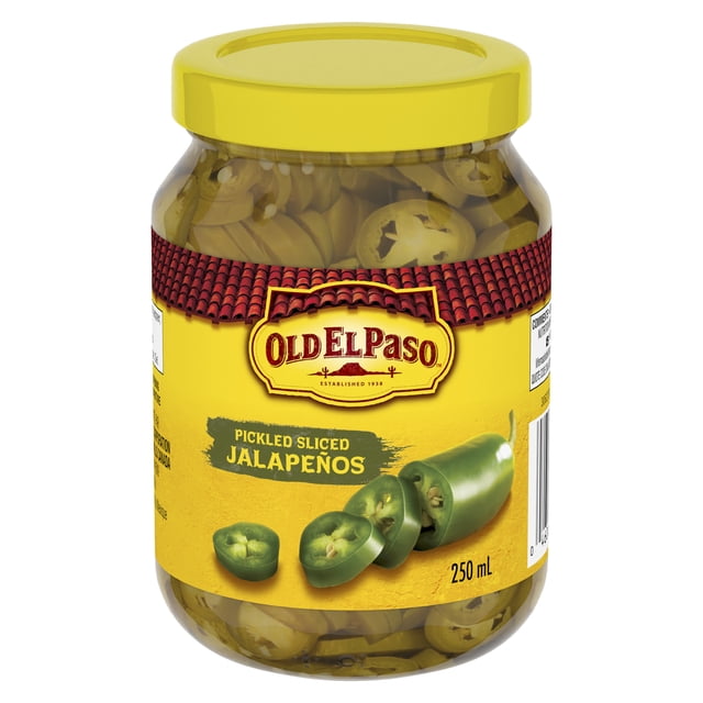Old El Paso Pickled Sliced Jalapenos Peppers, 250 g