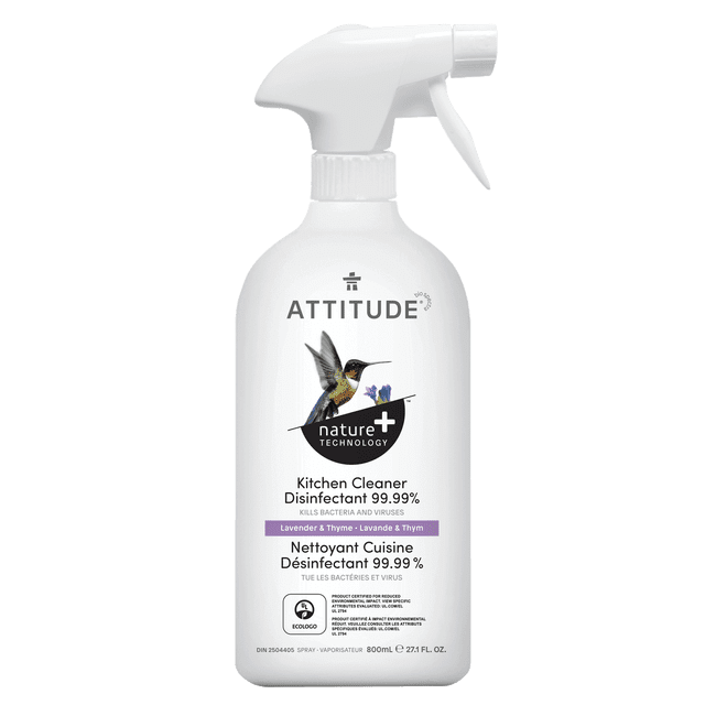 Attitude Kitchen Disinfectant 99.9% Cleaner, 800 g