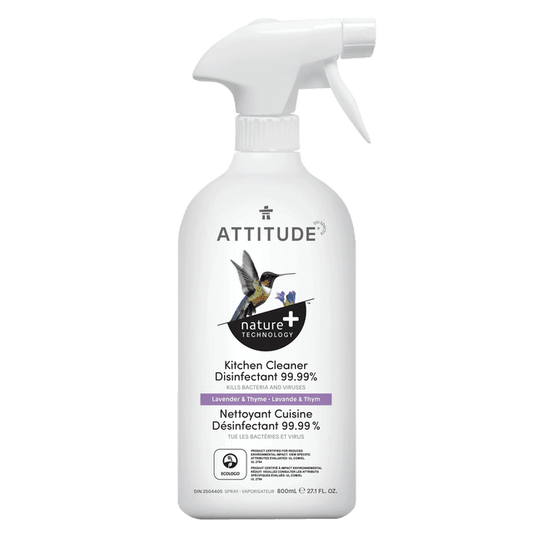 Attitude Kitchen Disinfectant 99.9% Cleaner, 800 g