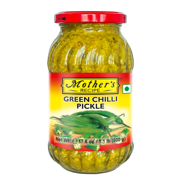 Mother's Recipe Green Chilli Pickle, 500 g