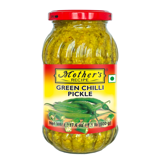 Mother's Recipe Green Chilli Pickle, 500 g