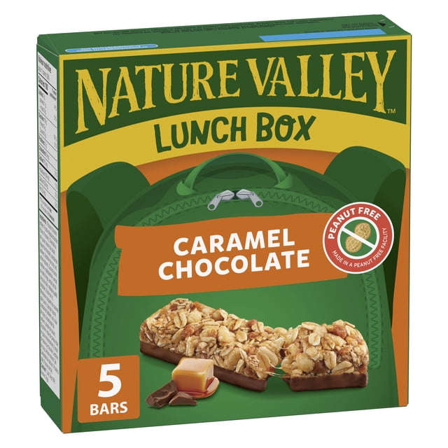 Nature Valley Lunchbox Caramel Chocolate Kids Snacks Granola Bars, 130 g, 5 Count