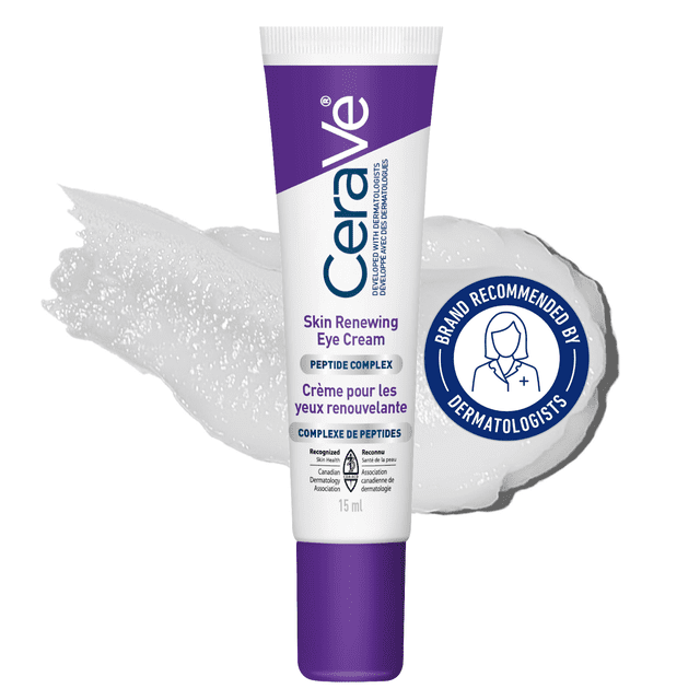 CeraVe Skin Renewing Caffeine Peptides Eye Cream, 14 g