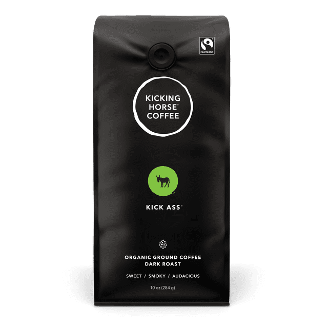 Kicking Horse Kick Ass Dark Roast Ground Coffee 284g, 284 g