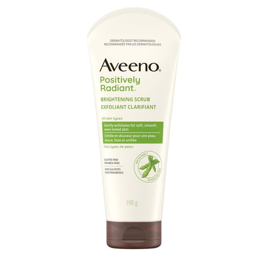 Aveeno Positively Radiant Brightening Face Scrub, 198 g