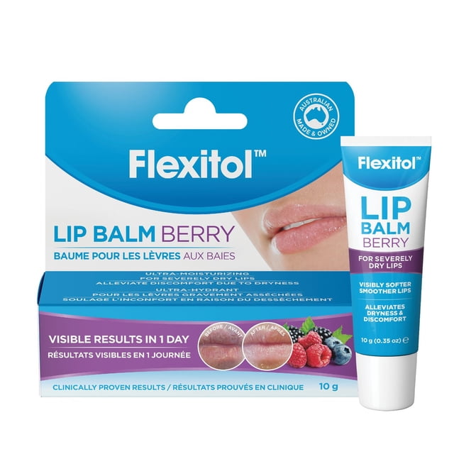 Flexitol Berry Lip Balm, 10 g