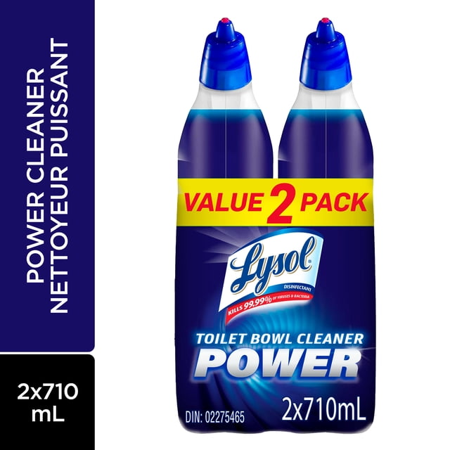 Lysol Power Twin Pack Toilet Bowl Cleaner, 1420 g, 2 Count