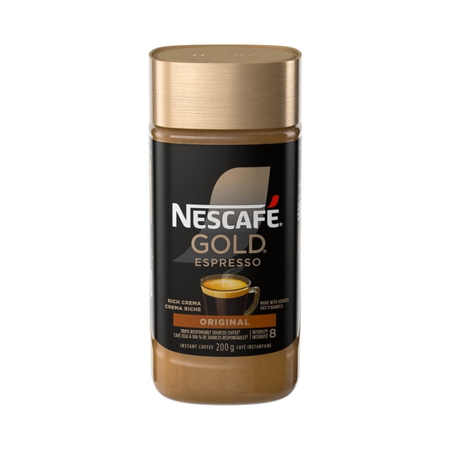 Nescafe GOLD Espresso Instant Coffee With Layer Of Crema, 200 g