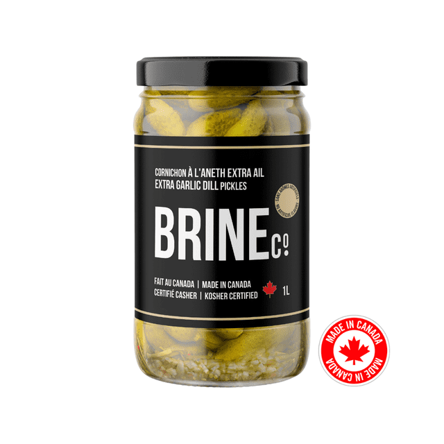 Brine Extra Garlic Dill Pickles, 1000 g