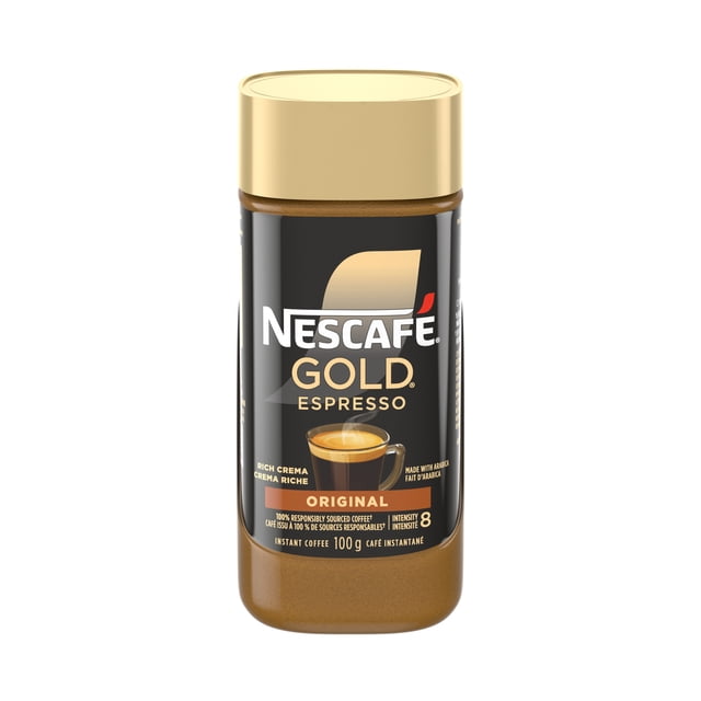 NESCAFE GOLD Espresso Instant Coffee, 100 g