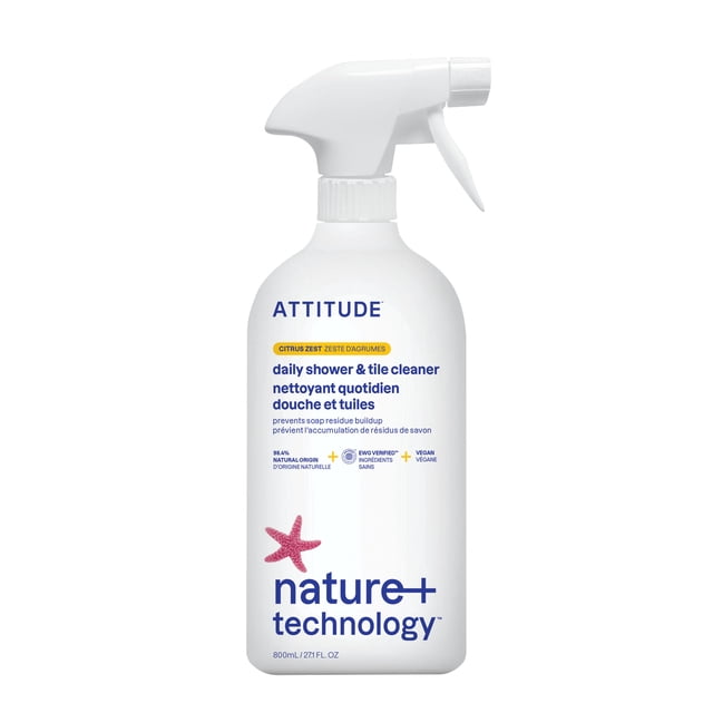 Attitude Citrus Daily Shower & Tile Cleaner, 800 g