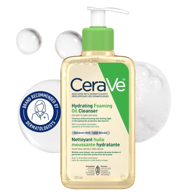 CeraVe Hydrating Foaming Oil Cleanser, 237 g