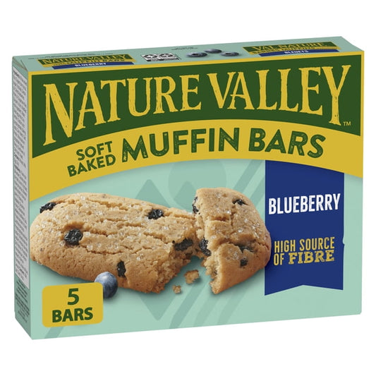 Nature Valley Soft-Baked Muffin Blueberry Muffin Bars, 175 g, 5 Count