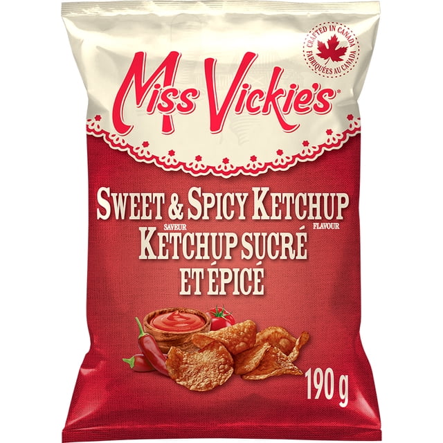Miss Vickie's Sweet & Spicy Ketchup Kettle Cooked Potato Chips, 190 g