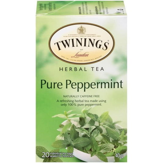 Twinings Pure Peppermint Herbal Tea 20 Tea Bags 40g