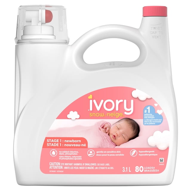 Ivory Snow for Babies Liquid Laundry Detergent, 3200 g