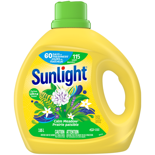 Sunlight Calm Meadow Liquid Laundry Detergent, 3850 g