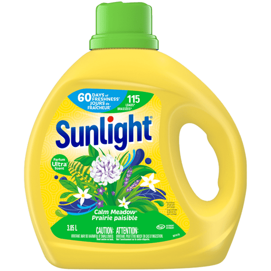 Sunlight Calm Meadow Liquid Laundry Detergent, 3850 g