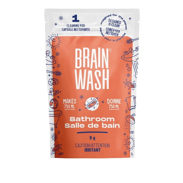 Brain Wash Bathroom Refill Pod Cleaner, 8 g