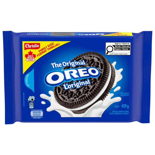 OREO Original Chocolate Sandwich Cookies Family Size 439g