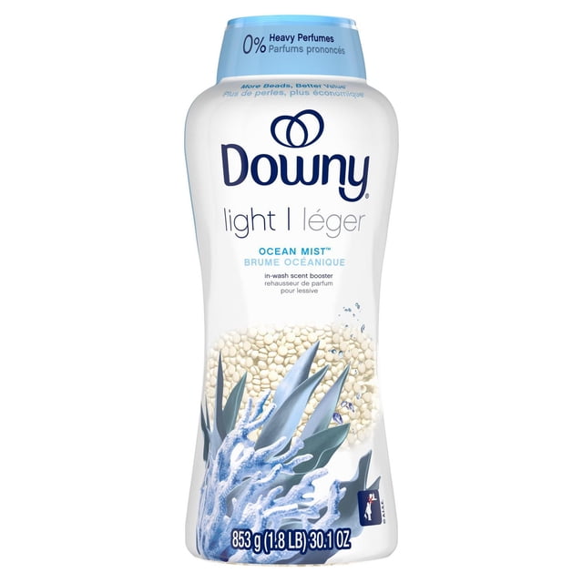 Downy Light Ocean Mist Value Size Scent Booster Beads, 852 g