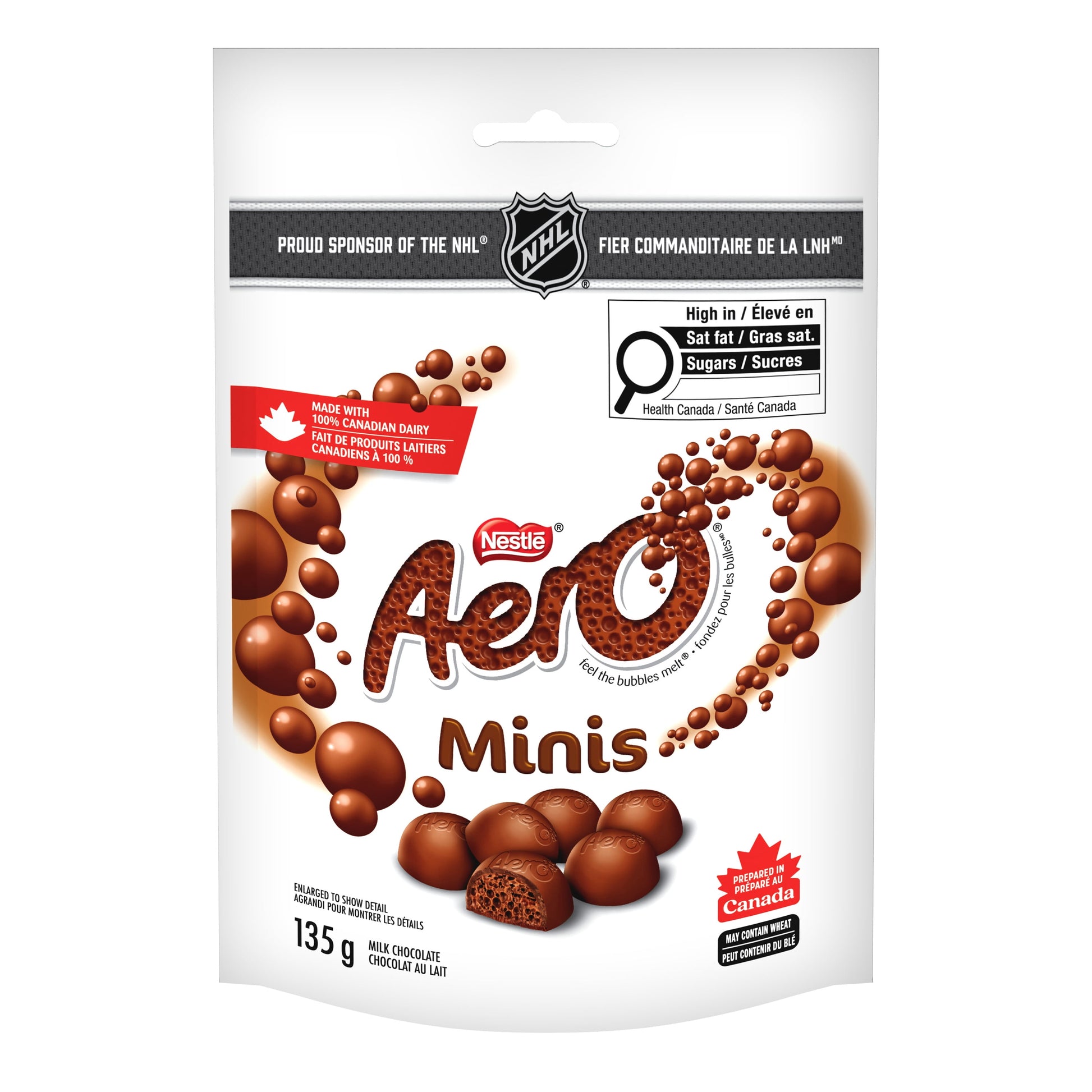 AERO Mini Bars Milk Chocolate Made In A Peanut Free Facility Individually Wrapped