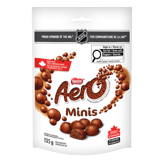 AERO Mini Bars Milk Chocolate Made In A Peanut Free Facility Individually Wrapped
