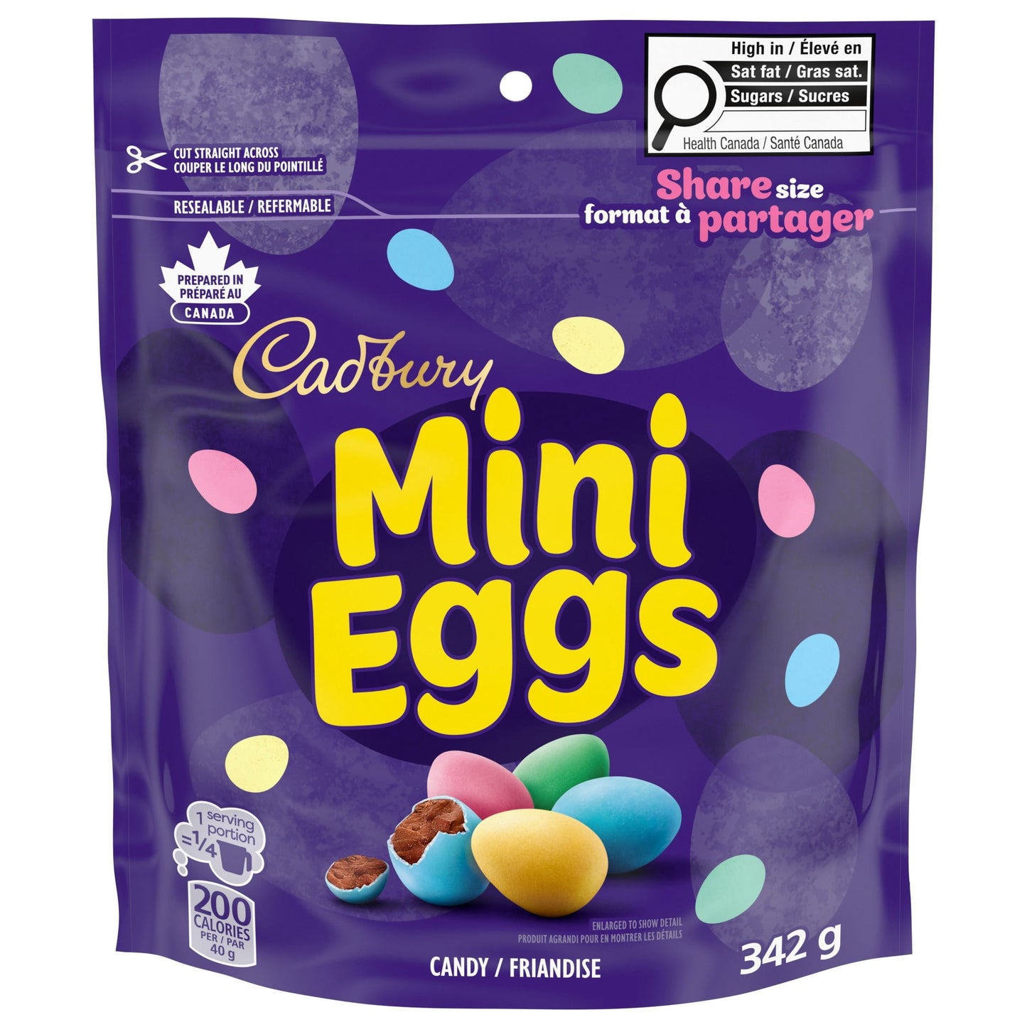 Cadbury Mini Eggs Chocolatey Candy Bag 342g
