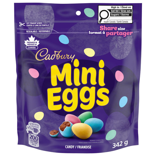 Cadbury Mini Eggs Chocolatey Candy Bag 342g