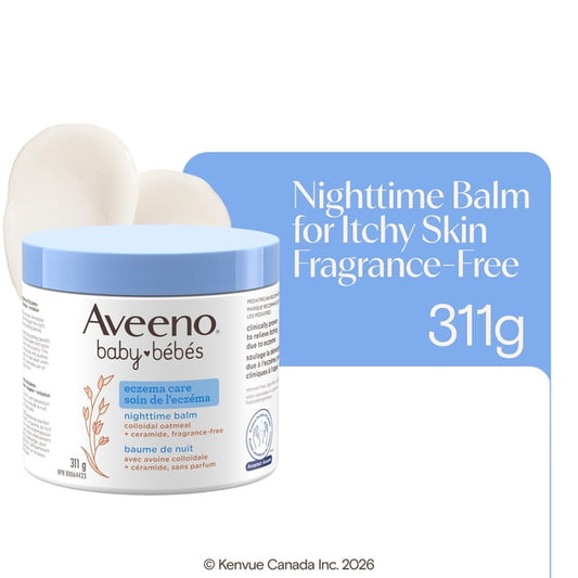Aveeno Baby Eczema Care Nighttime Balm, 311 g