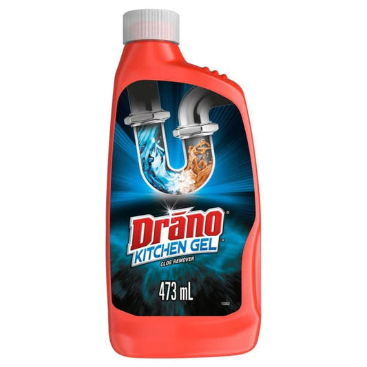 Drano Kitchen Gel Clog Remover Drain Cleaner, 473 g