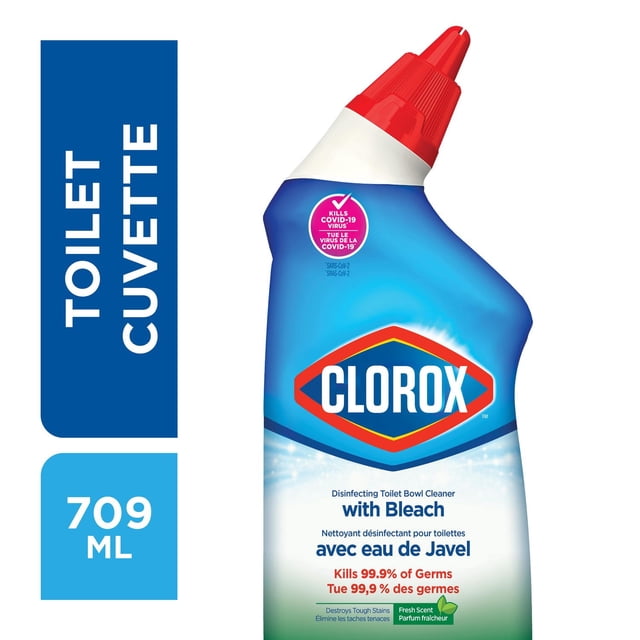 Clorox Disinfecting with Bleach Fresh Toilet Bowl Cleaner, 709 g