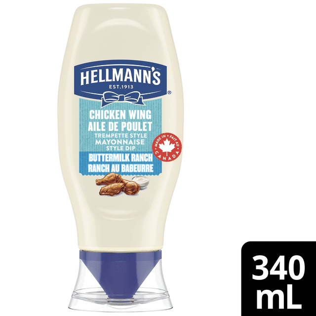 Hellmann's Chicken Wing Buttermilk Ranch Mayonnaise-Style Dip, 340 g