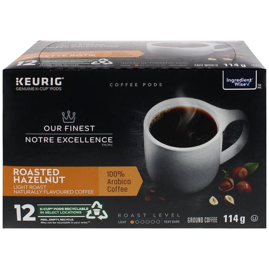 Our Finest Roasted Hazelnut K-Cup Coffee Pods, 132 g, 12 Count