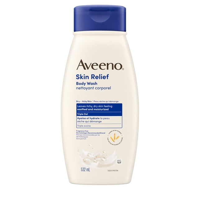 Aveeno Skin Relief Fragrance-Free Body Wash, 532 g