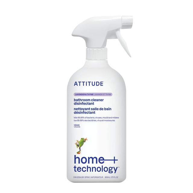 Attitude Bathroom Disinfectant 99.9% Cleaner, 800 g