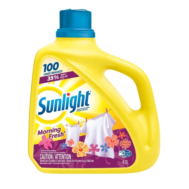 Sunlight Morning Fresh Value Size Concentrated Liquid Laundry Detergent, 4000 g