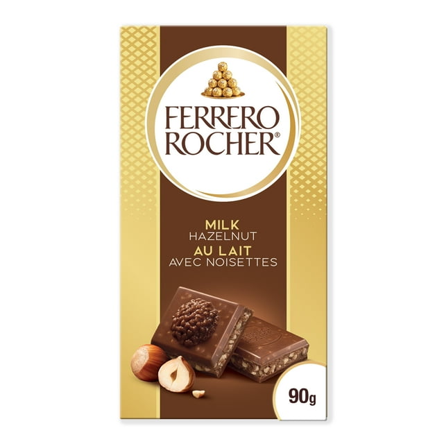 Ferrero Rocher Milk Chocolate Hazelnut Bar 90g