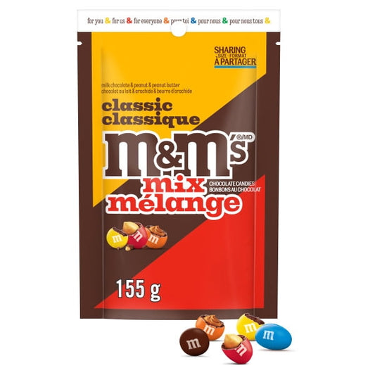 M&M'S Classic Mix Milk Chocolate Candies Snacking Bag 95g