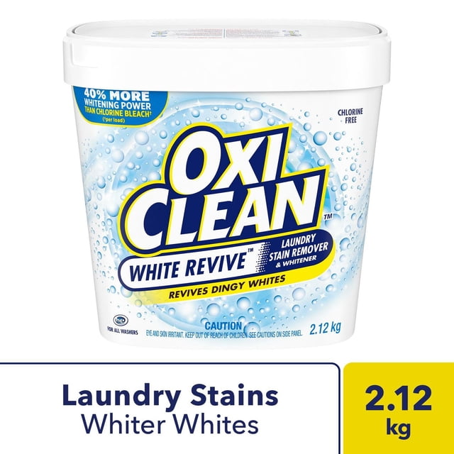 OxiClean White Revive Enzyme Value Size Laundry Stain Remover Powder, 2129 g