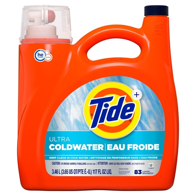 Tide Ultra Coldwater Original Value Size Liquid Laundry Detergent, 3460 g