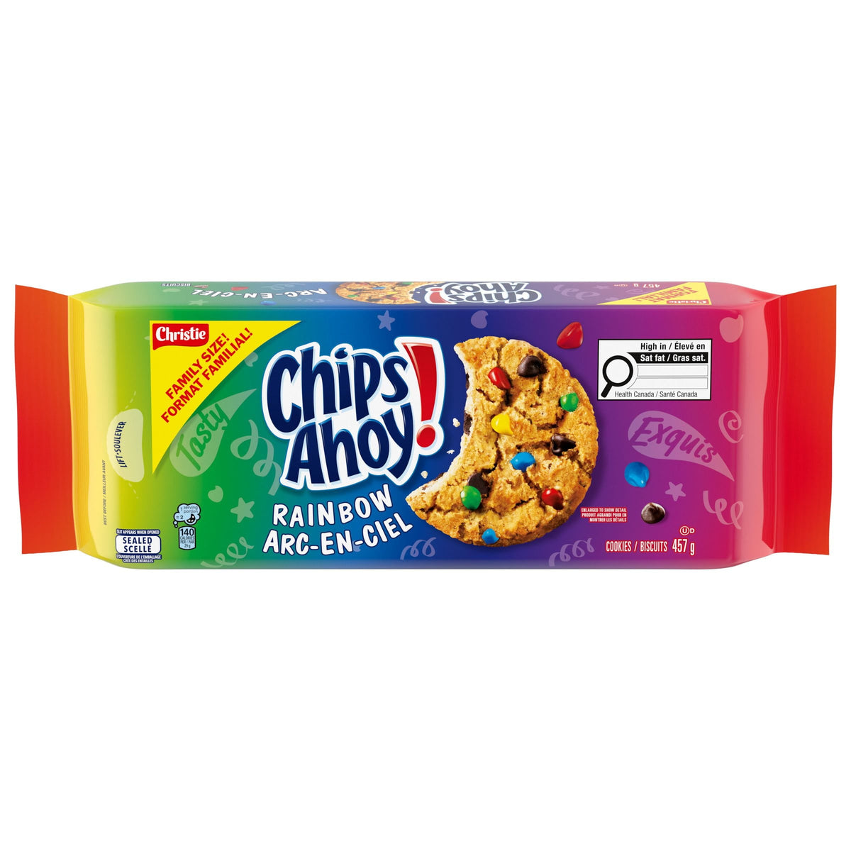 Chips Ahoy Rainbow Chocolate Chip Cookies - Family Size 457g