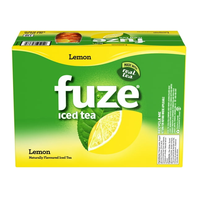 Fuze Lemon Iced Tea Cans 341 mL - 12 Pack