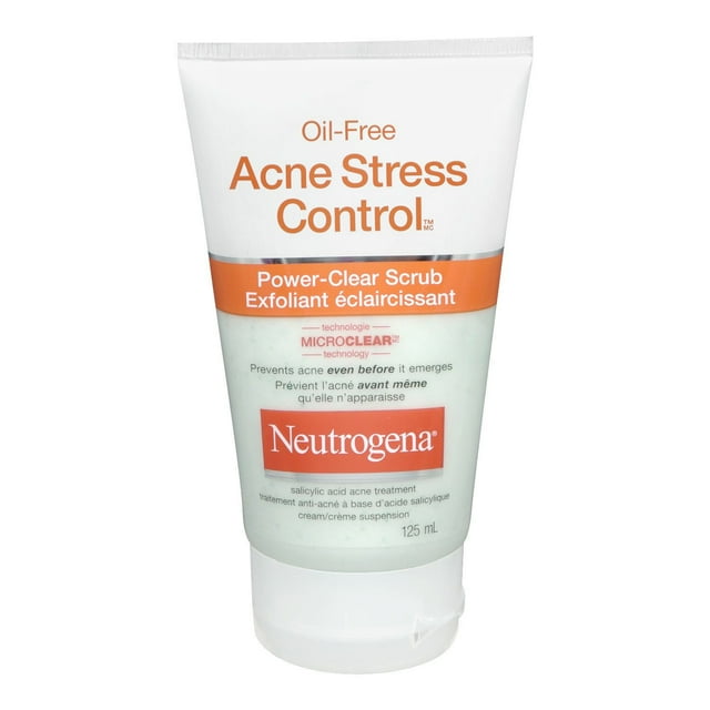 Neutrogena Oil-Free Acne Stress Control Power-Clear Scrub, 125 g