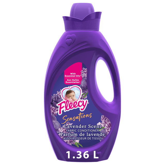 Fleecy Sensations Lavender Regular Liquid Fabric Conditioner, 1360 g