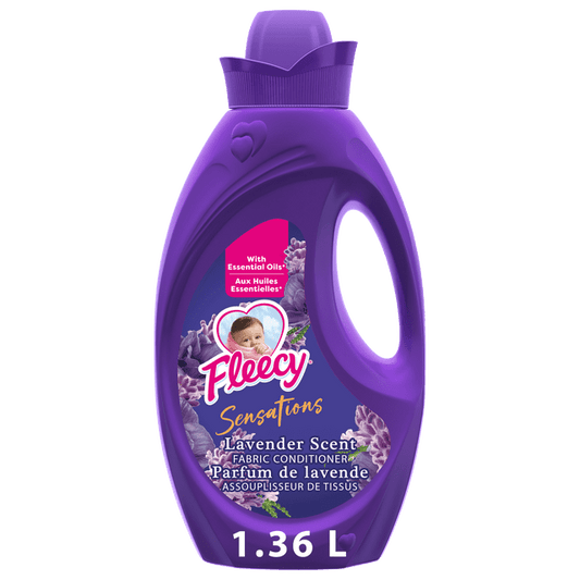 Fleecy Sensations Lavender Regular Liquid Fabric Conditioner, 1360 g