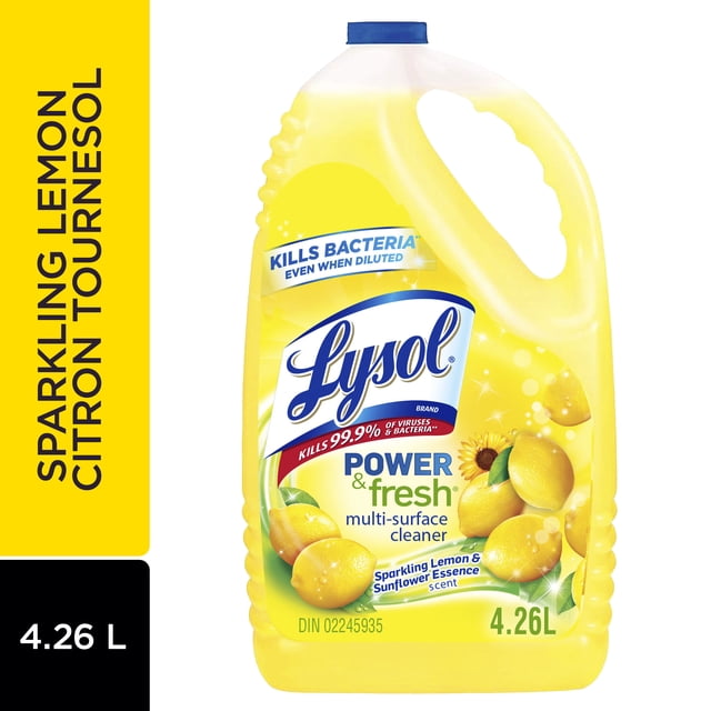 Lysol Sparkling Lemon & Sunflower Pour All Purpose Cleaner, 4260 g