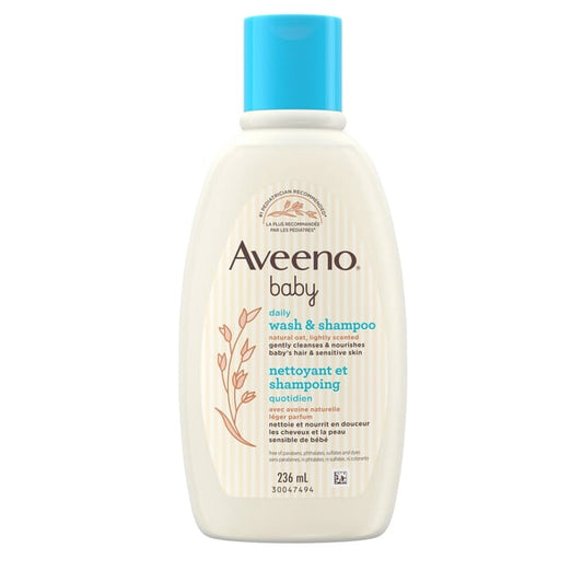 Aveeno Baby Small Size Wash & Shampoo, 236 g